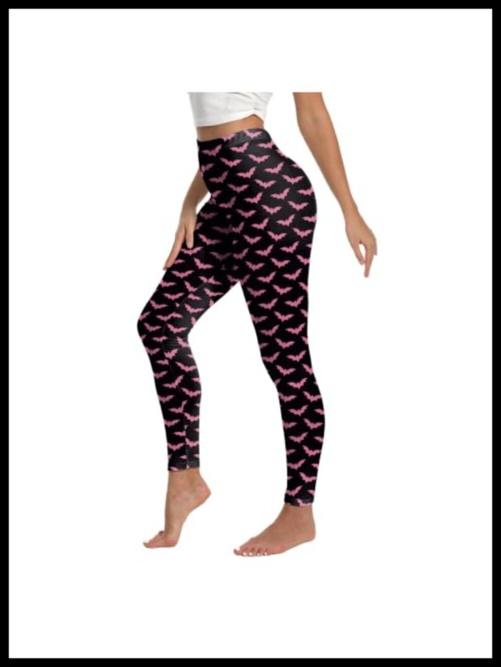 Women's Halloween Skeleton Print High Waist Yoga Leggings